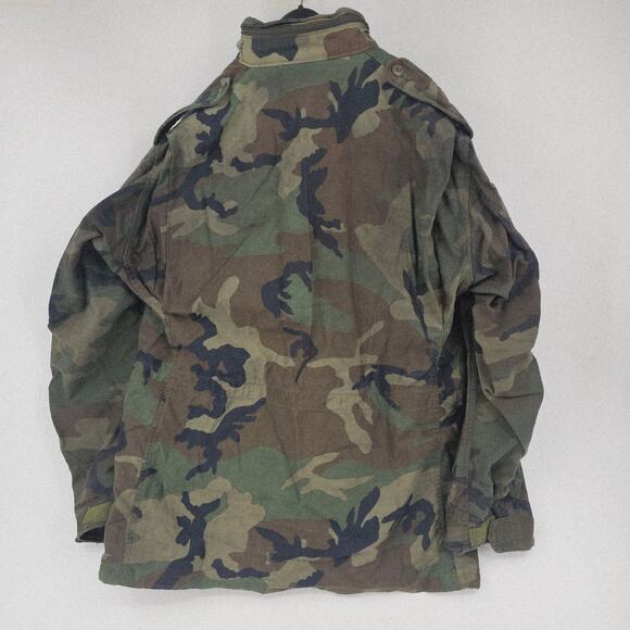 USAF Field Jacket Cold Weather Woodland Camo M-65 U.S AIR FORCE L Long 3795 - Picture 2 of 8